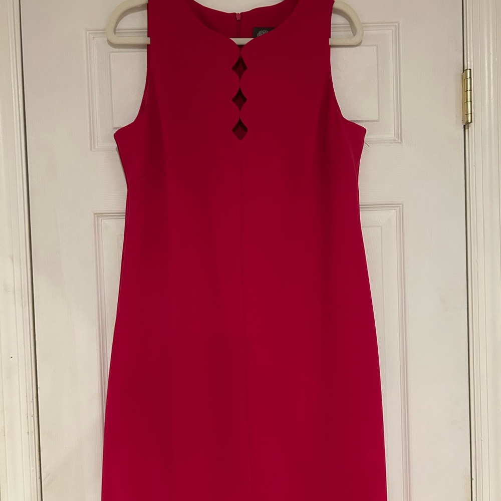 Vince Camuto Vibrant Pink Midi Dress